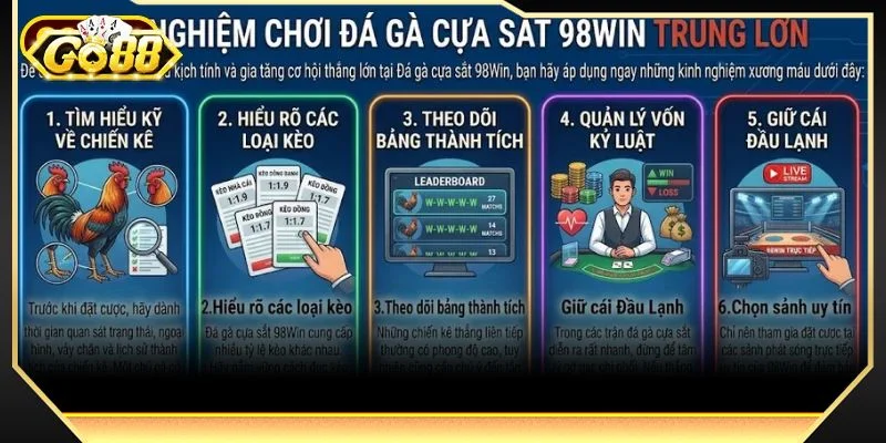 Bật mí kinh nghiệm đá gà cựa sặt thu lời khủng từ GO88