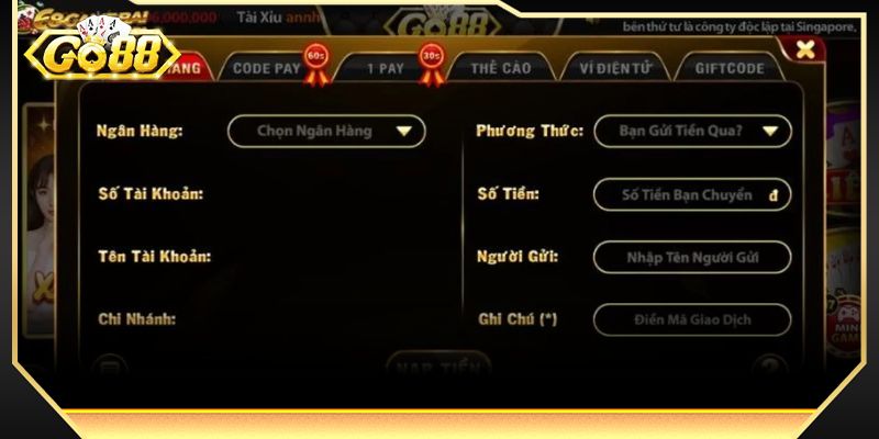 Các hình thức giao dịch mới nhất tại GO88