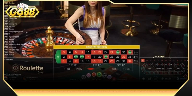 Cách chơi game Roulette GO88 cho người mới rất dễ hiểu