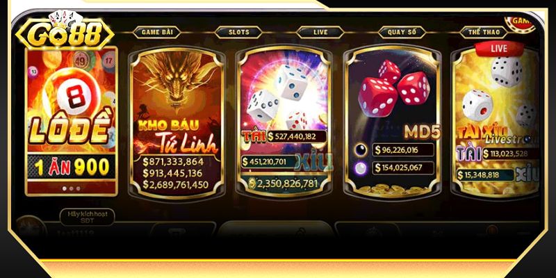 Giới thiệu GO88 với đa dạng các thể loại game hấp dẫn