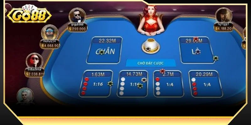 Người chơi được thỏa sức lựa chọn game cược xóc đĩa yêu thích tại GO 88