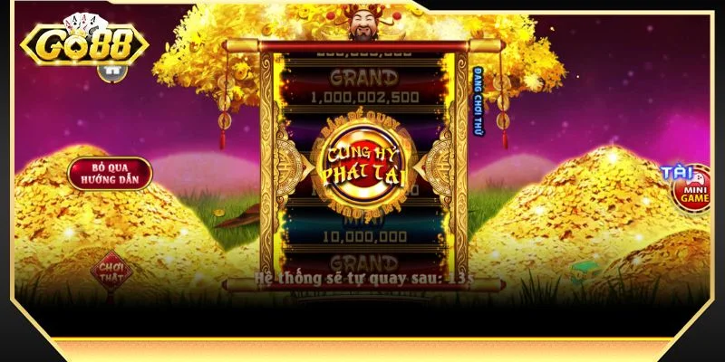 Người chơi thông minh sẽ biết cách để làm chủ bàn cược Nổ hũ Cung Hỷ